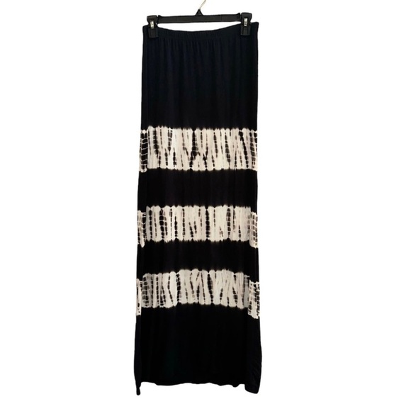 I JEANS BY BUFFALO Black White Tie Dye Long Boho Skirt Bohemian Maxi Women’s S - Picture 9 of 9